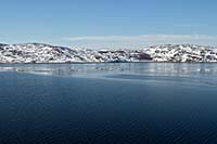 [#710] sn, hav, vatten, moln, bl, bltt, stilla, Bkfjorden